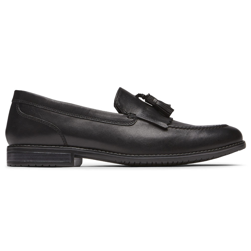 Mocassins Rockport Homem Pretas - Style Purpose 3 Tassel - 71632APYE